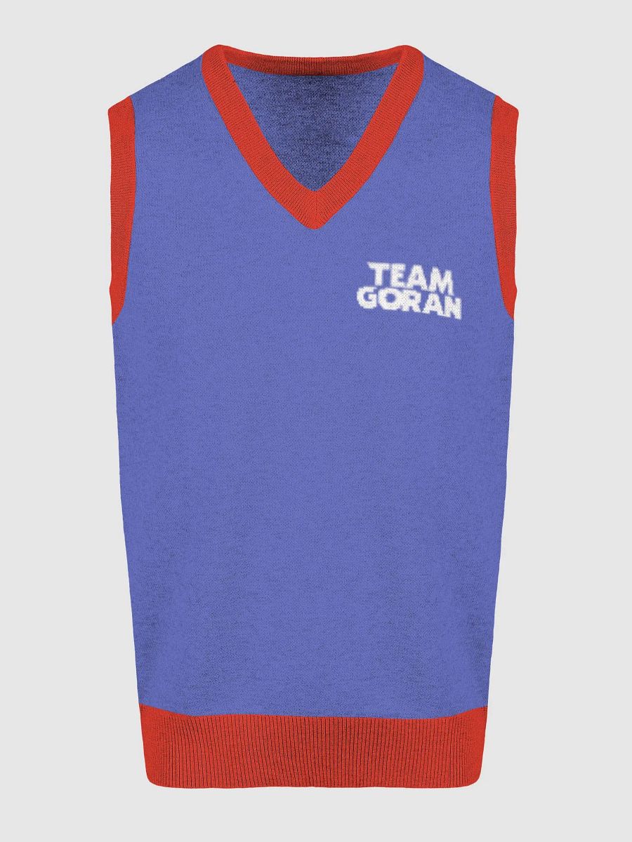 Red & Blue Knitted Team Goran Sweater Vest product image (15)