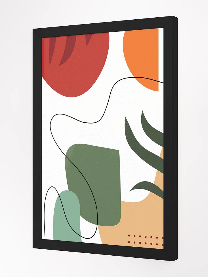 Abstract Geometric Fusion Framed Poster product image (9)