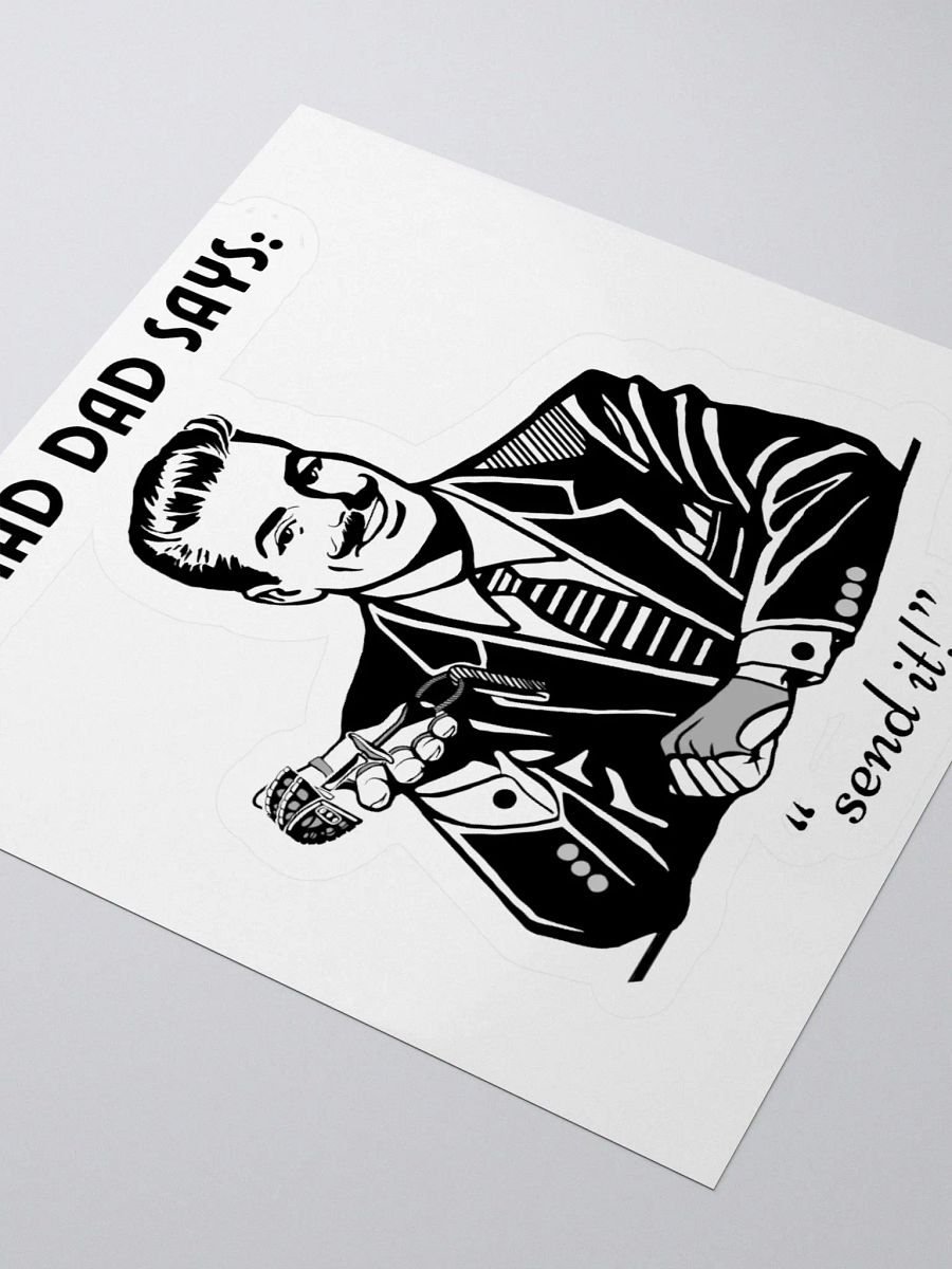 Trad Dad - Kiss-Cut Silhouette Sticker product image (7)