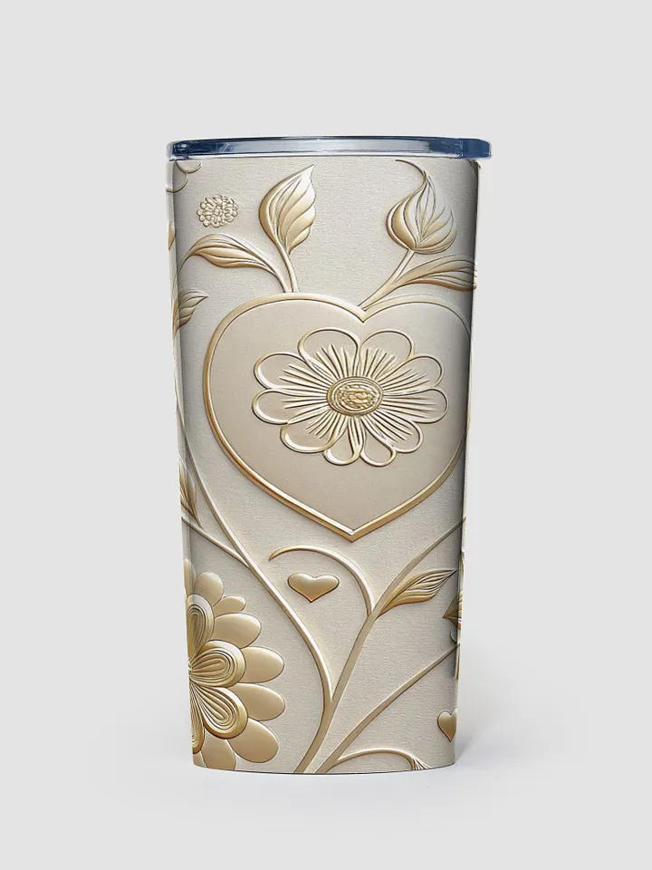 Luxury Elegant Floral Gold Tumbler product image (1)