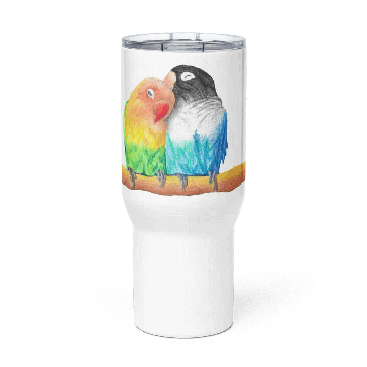 Lovebirds Drawing Travel Cup product image (2)