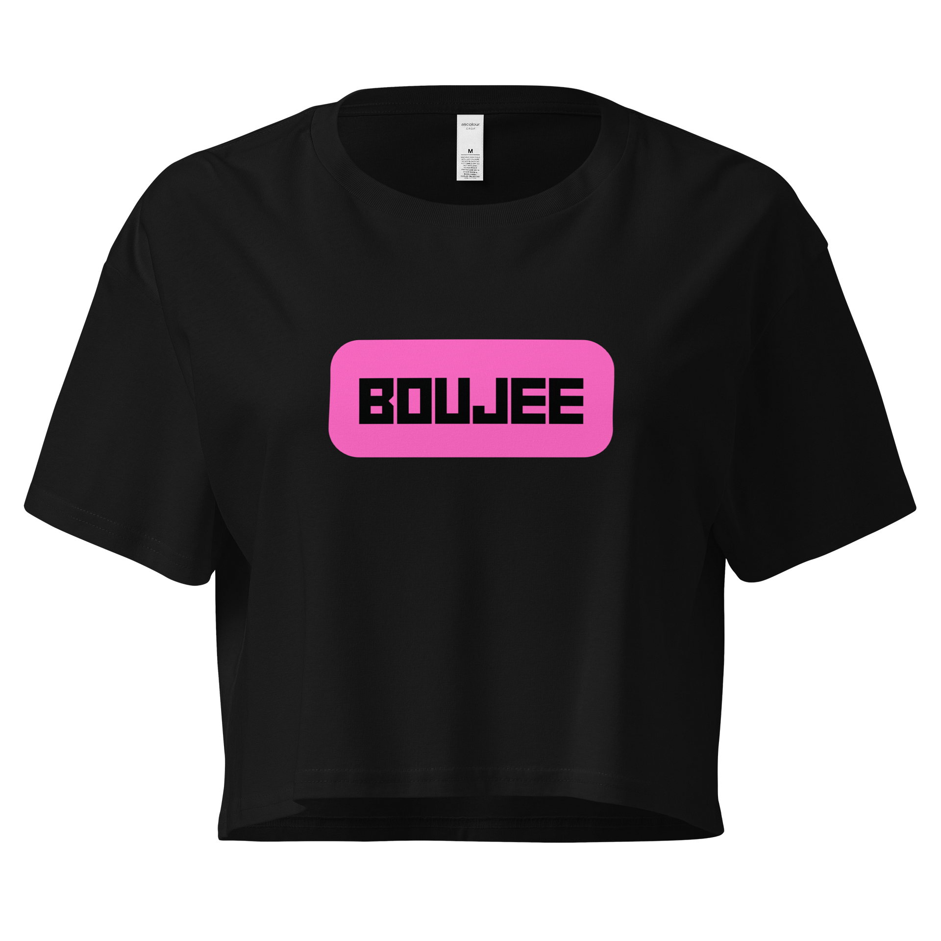 Boujee vibes crop Tee pink product image (1)