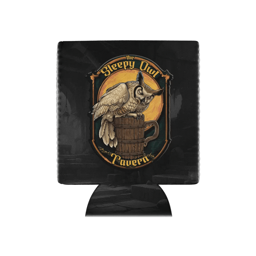 Sleepy Owl Coozie product image (1)
