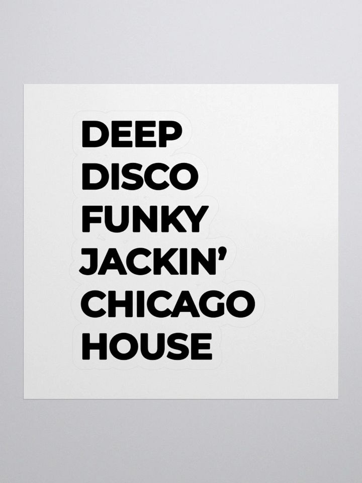 Flipside's Chicago House in Black Vinyl Kiss Cut Sticker Set product image (1)