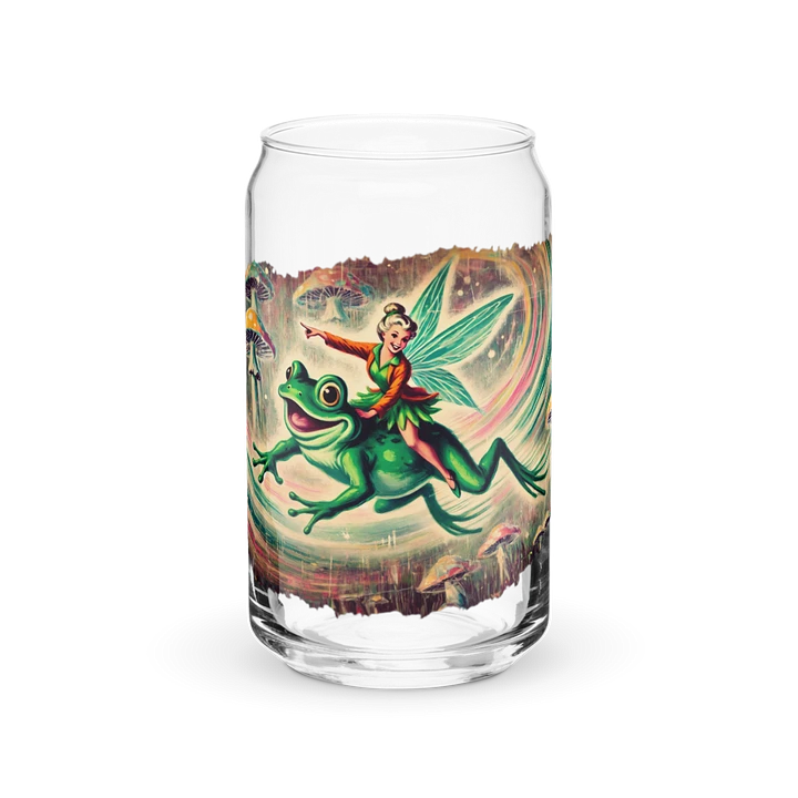 Whimsical Frog Fairy Glass with Optional Lid and Straw product image (2)