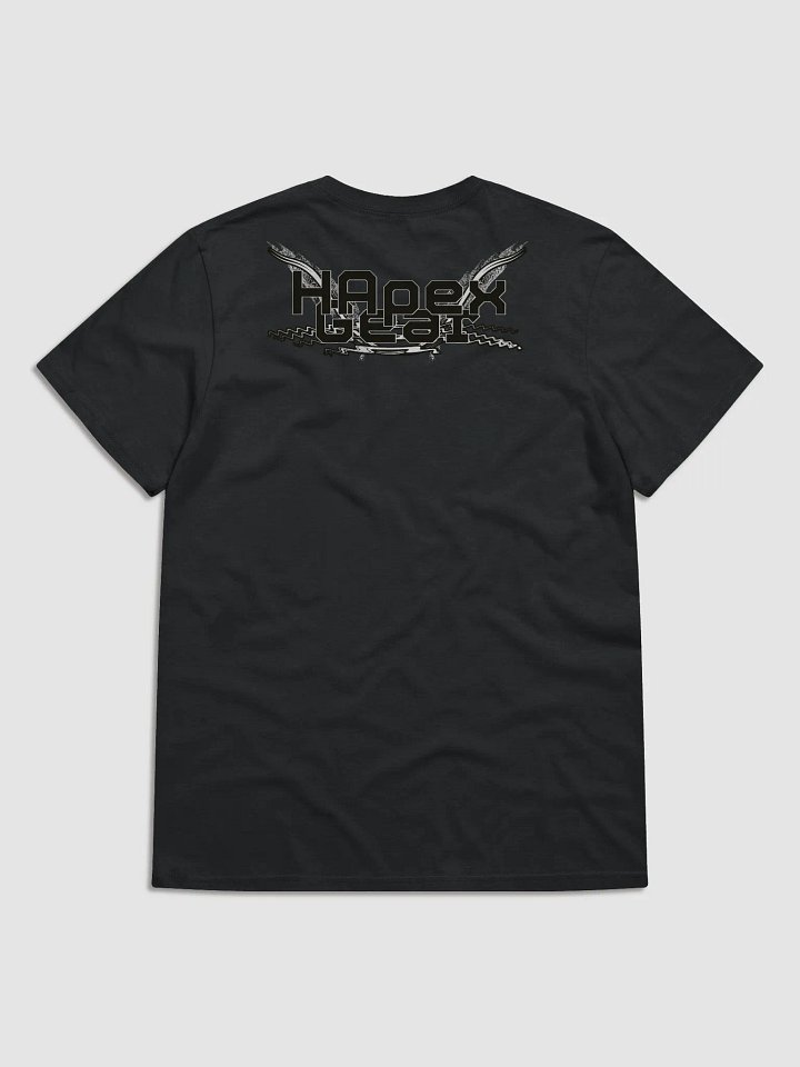 Lightweight Fashion Short Sleeve T-Shirt - Black HApex Gear White Logo product image (1)