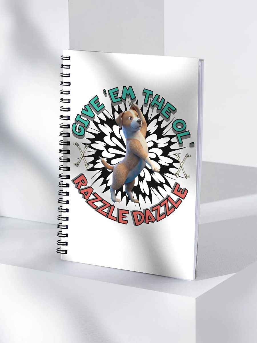 Razzle Dazzle Dog Dynamic Spiral Notebook product image (3)