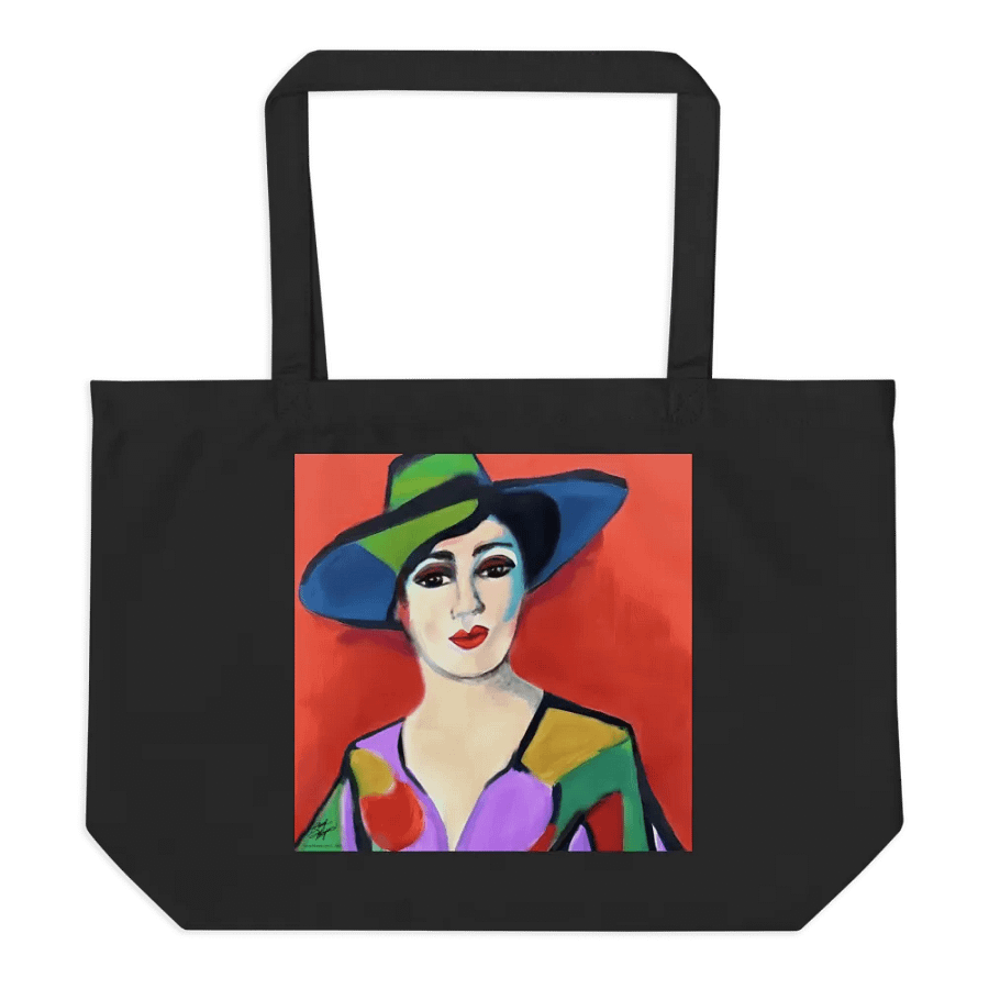 Donna with Hat Organic Cotton Tote product image (1)