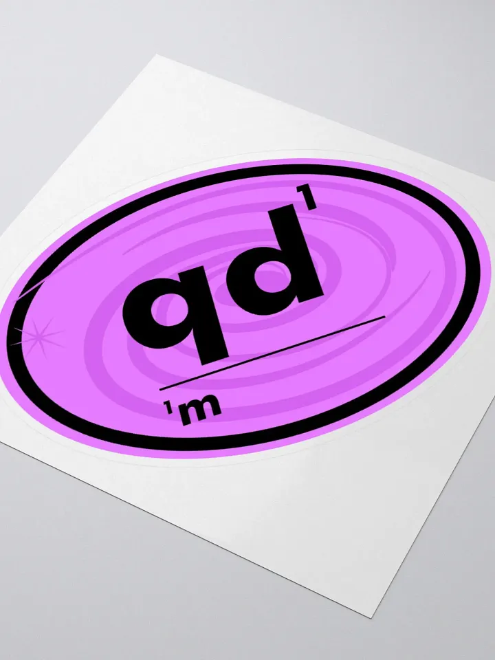 Omnibio Lab Qualitative Data Matters QD1/1M Oval Kiss Cut Stickers product image (1)