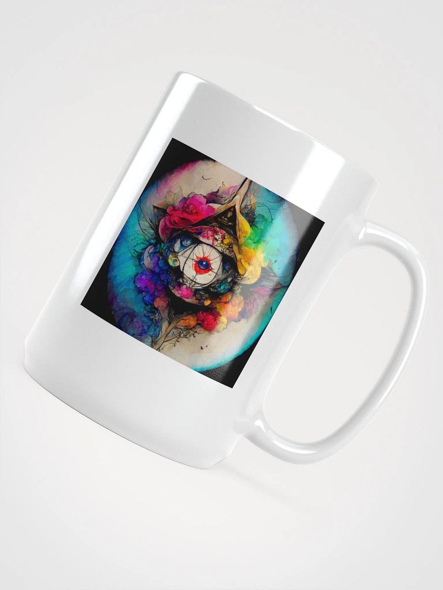 Vibrant Eye and Floral Abstract Mug product image (4)