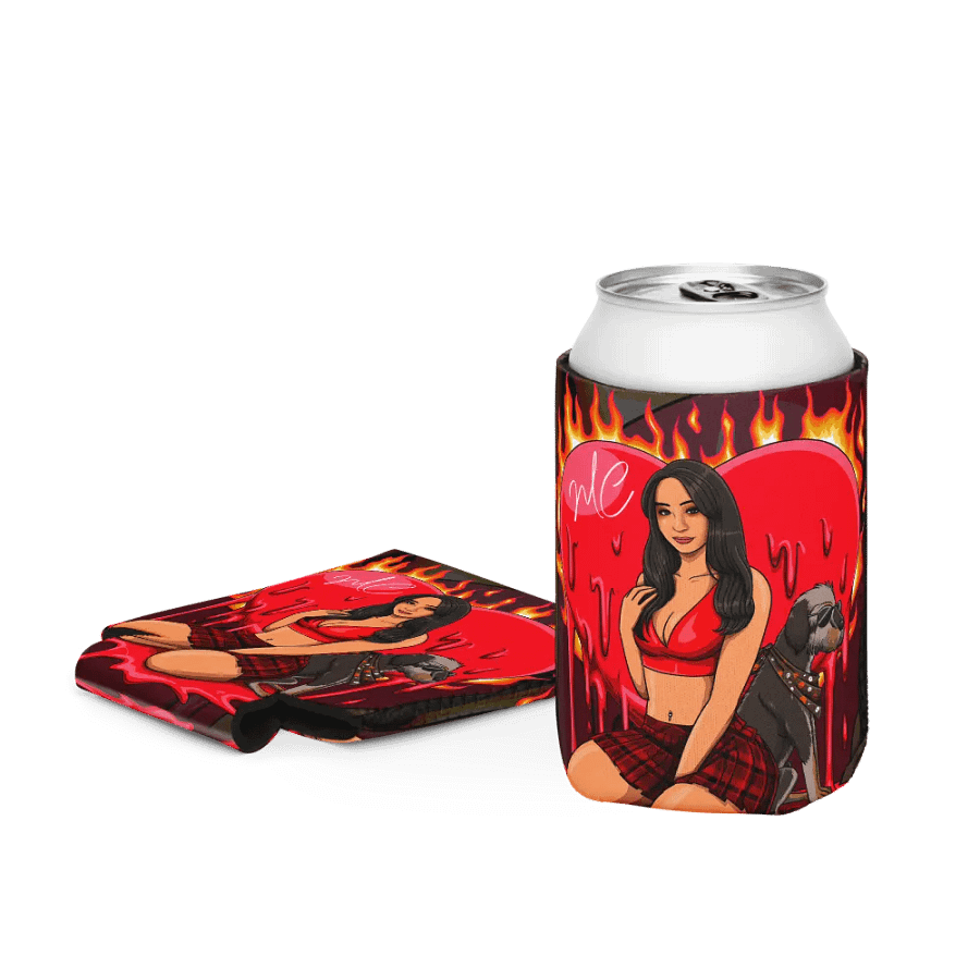 Heart on Fire Koozie product image (4)