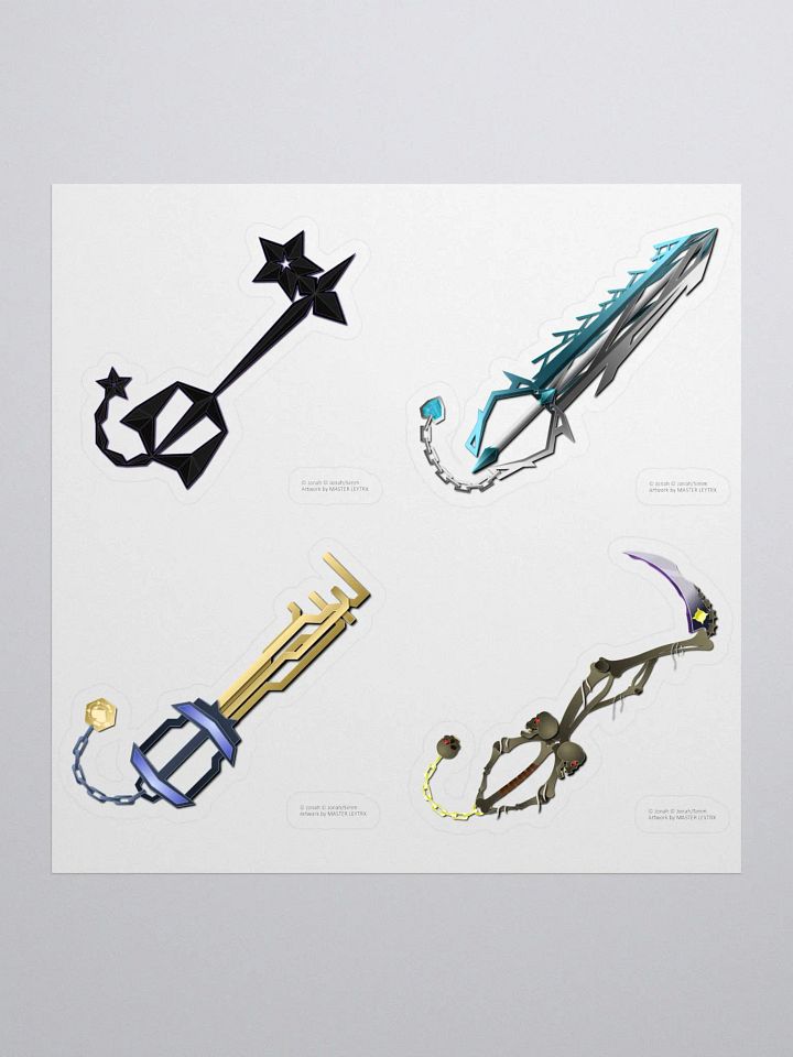 Custom Keyblade Sticker Sheet 6 product image (1)