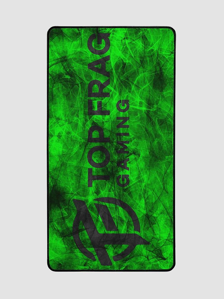 TopFrag™ Green Spiral Dark Logo Desk Mat 15.5" x 31.5" product image (2)