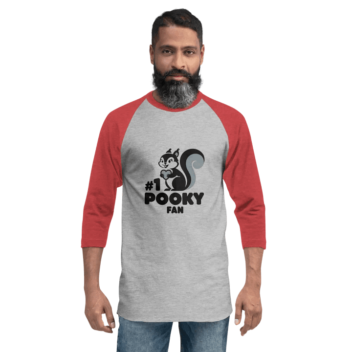 Pooky's Heartfelt Squirrel Raglan Tee product image (2)