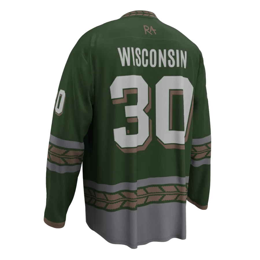 Wisconsin Barley - Green Hockey Jersey product image (6)