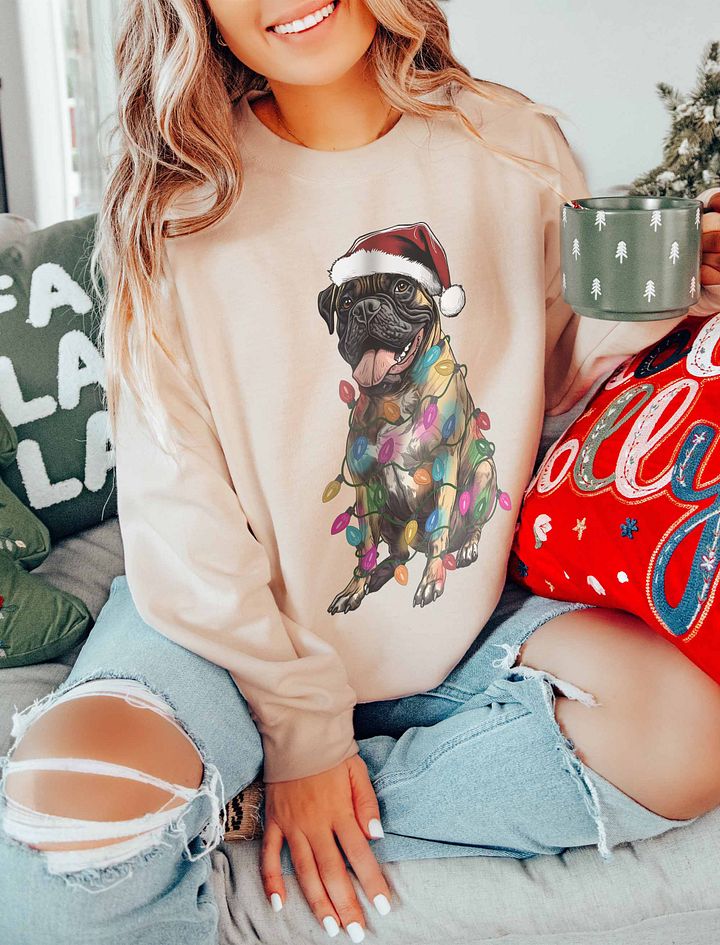Funny Bullmastiff Christmas Sweatshirt product image (20)