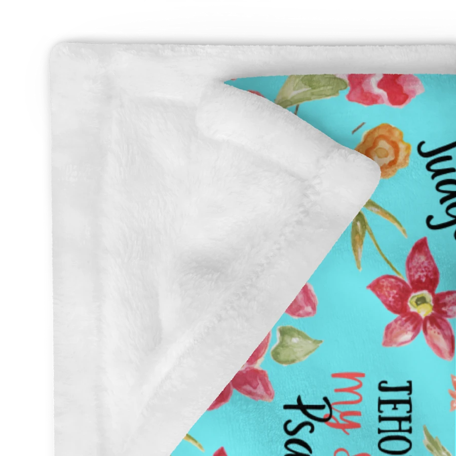 Teal Floral Names Of God Blanket product image (12)