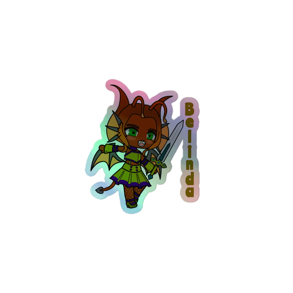 Belinda - Dragon of Moonvale - rainbow sticker product image (1)