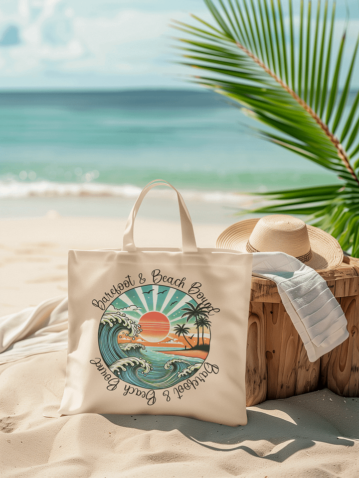 Barefoot Beach Eco-friendly Tote Bag product image (1)