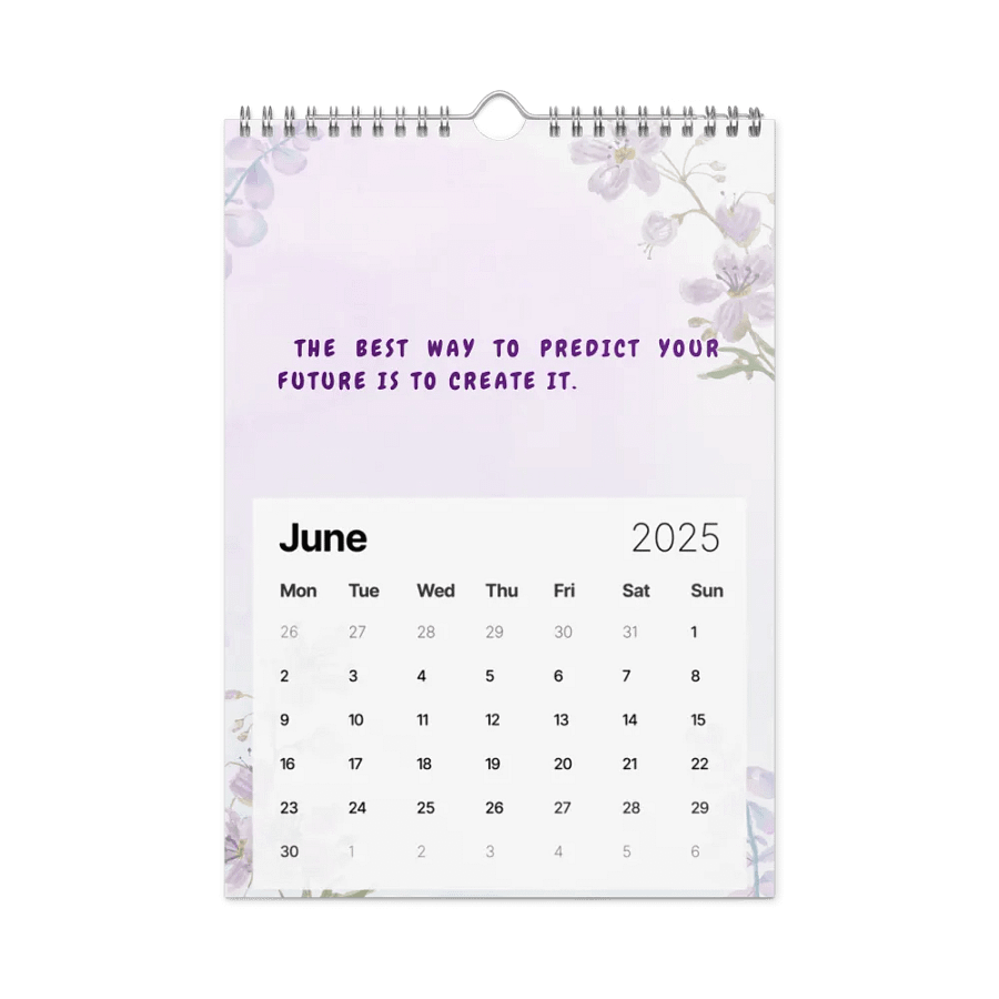 FLORAL INSPIRATIONAL QUOTES WALL CALENDAR 2025 product image (8)