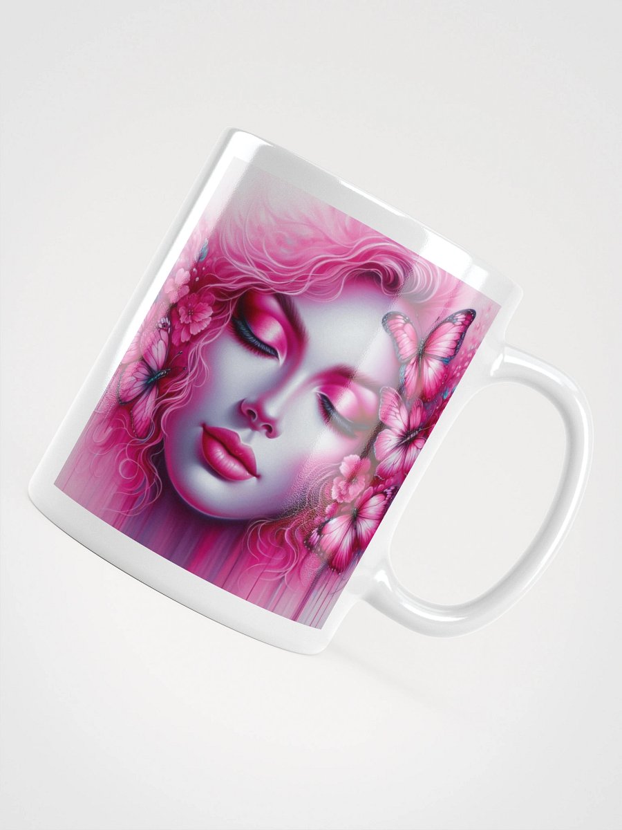 Pink Woman and Butterflies Mug product image (11)