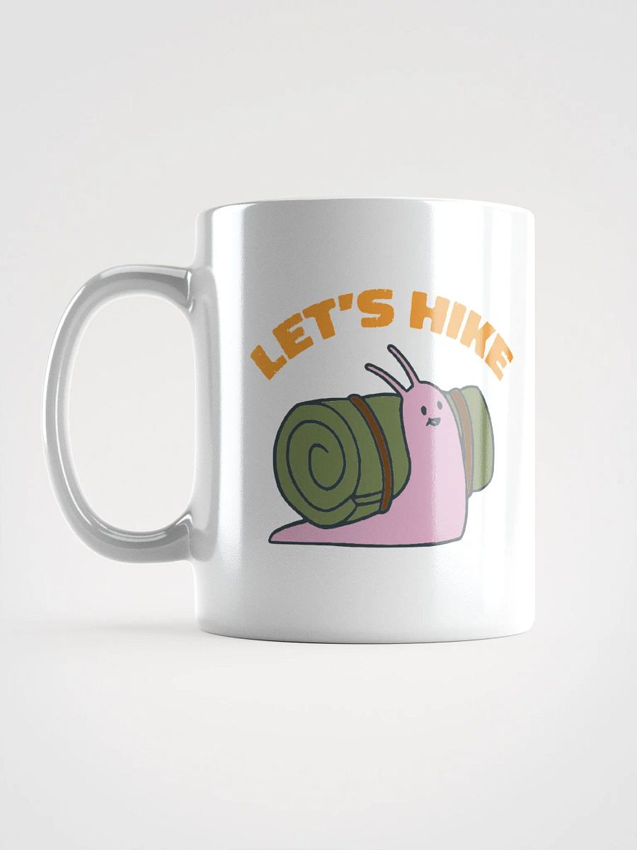 Happy Snail with Bedroll Shell says Let's Hike! product image (5)