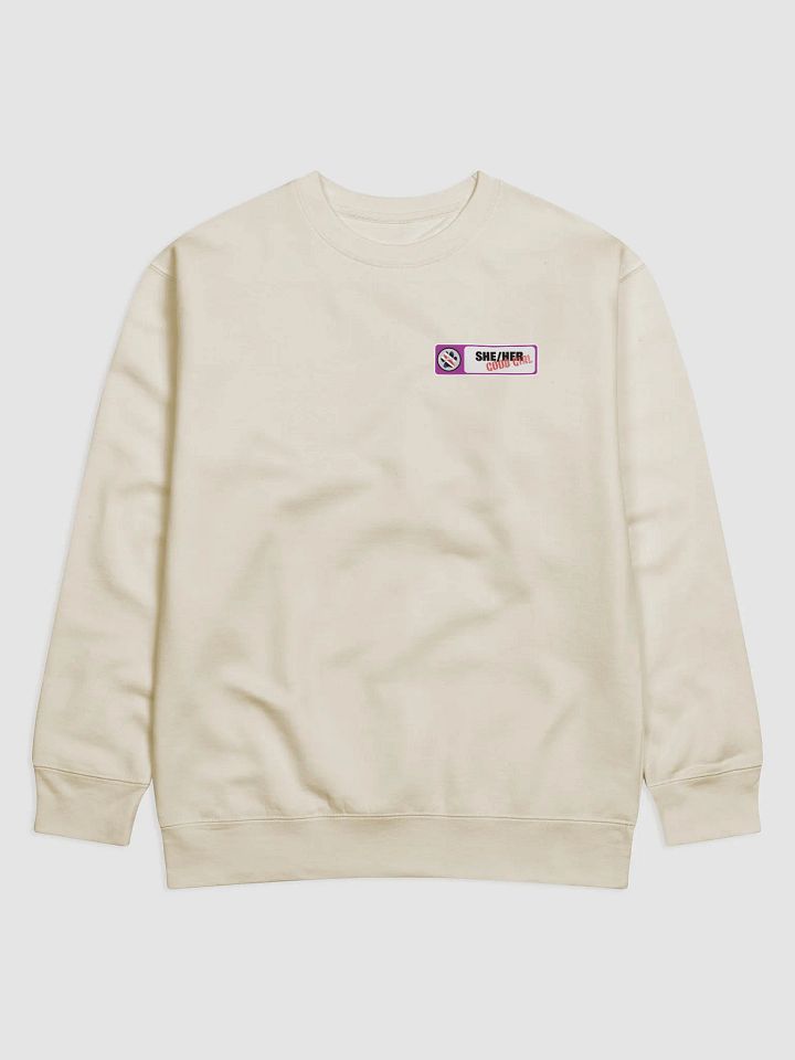 She/Her Good Girl Nametag Sweatshirt product image (1)
