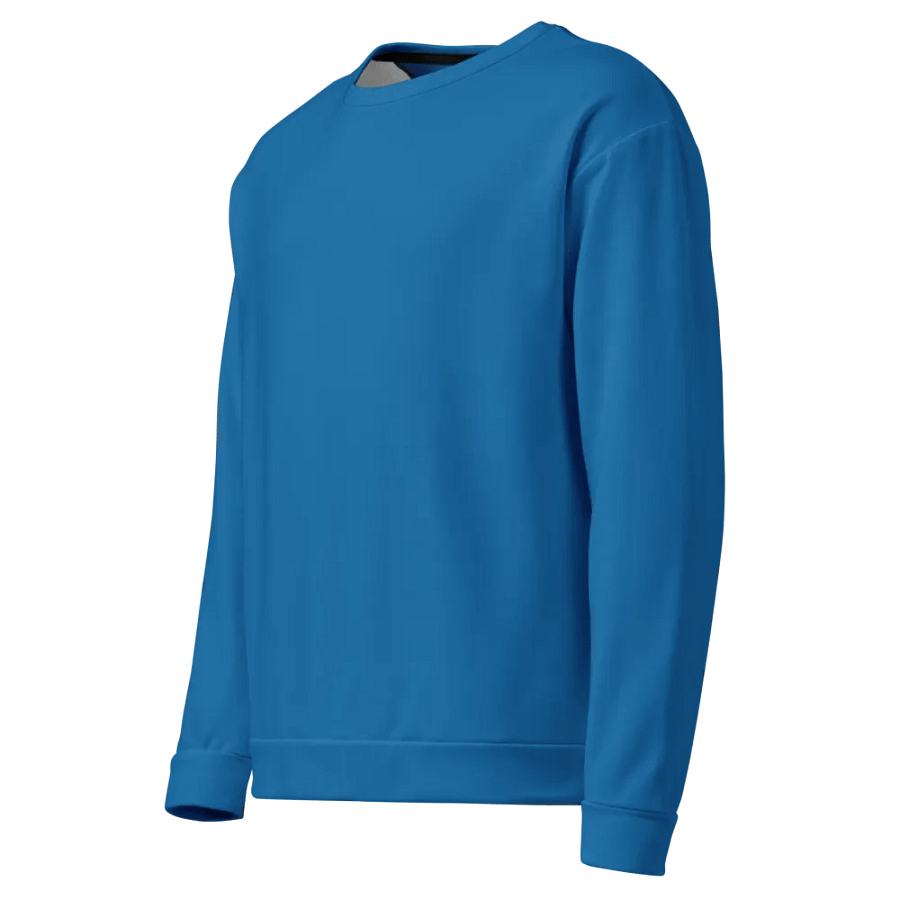 Plain Atlantic Blue True Summer Unisex Recycled Polyester Heavyweight Premium Sweatshirt by Treasure Pie product image (5)