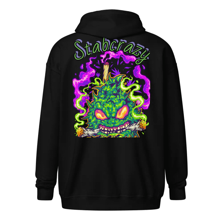 420 Stabcrazy heavy zip hoodie product image (2)