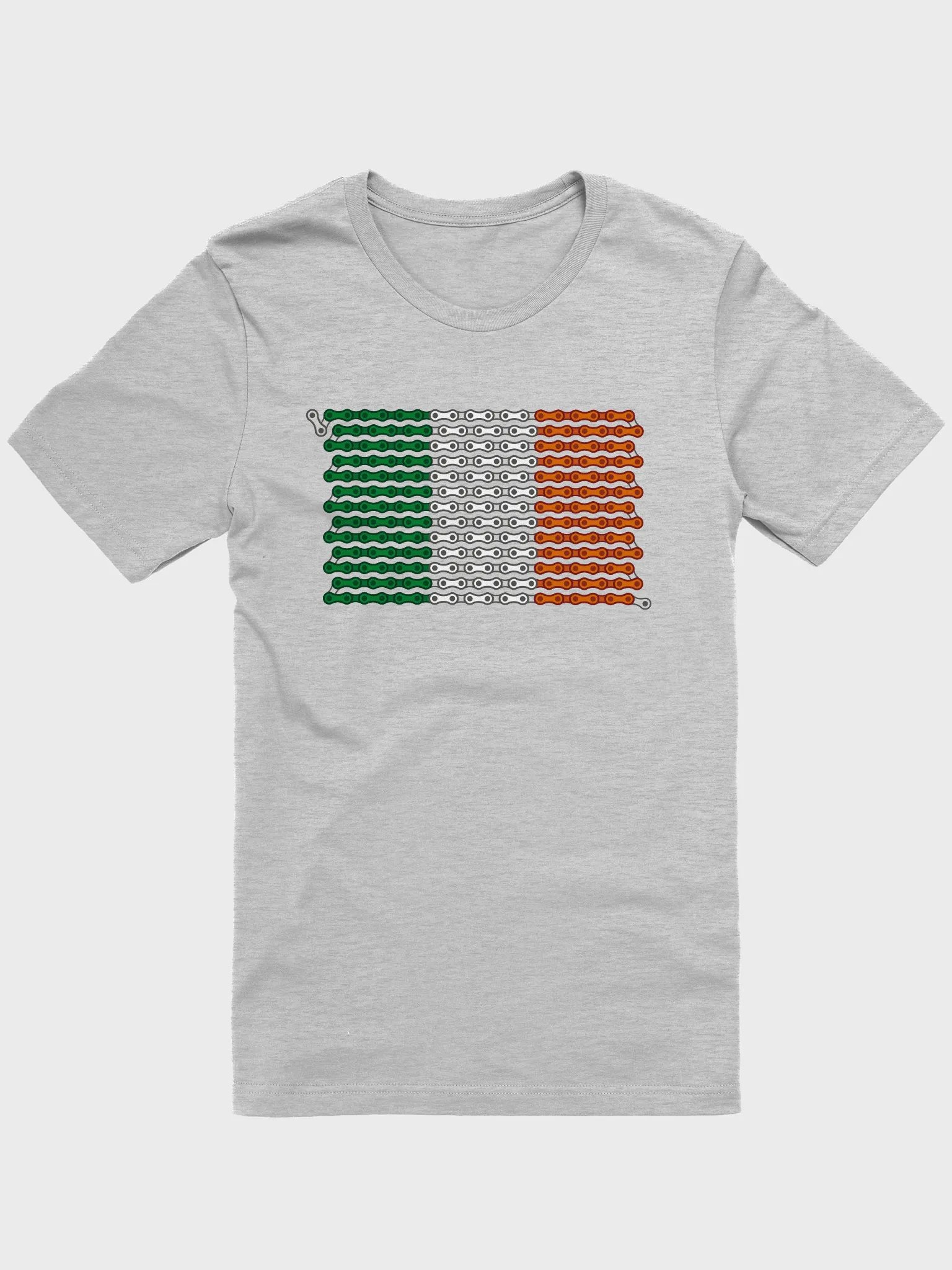 Ireland Bike Chain Flag on Light Color Supersoft Tee product image (13)