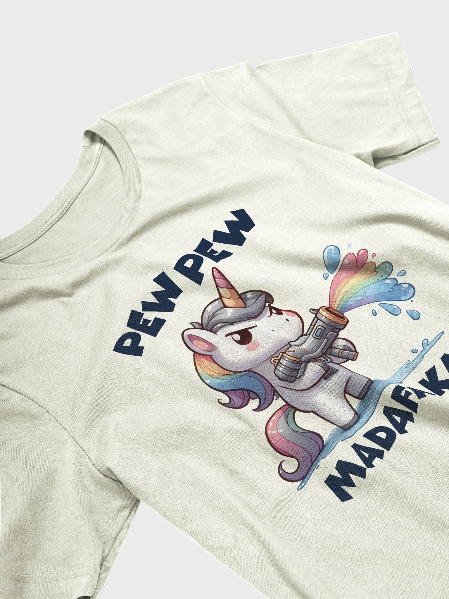 Rainbow Unicorn Water Gun T-Shirt product image (20)