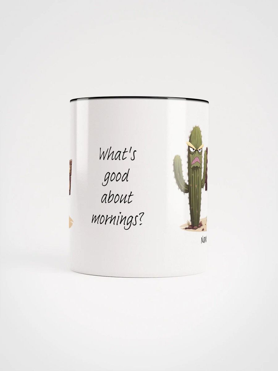 Personalized Grumpy Cactus Before Morning Coffee Coloured Mug product image (5)