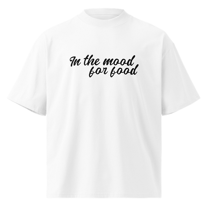 In The Mood For Food | Organic Oversized Tee – Black Pepper product image (1)