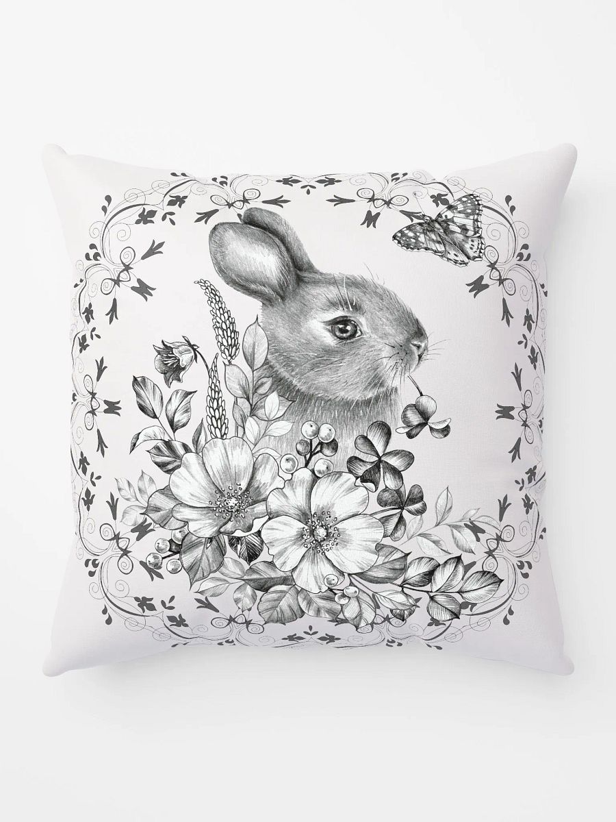 Floral Rabbit Print Pillow product image (5)