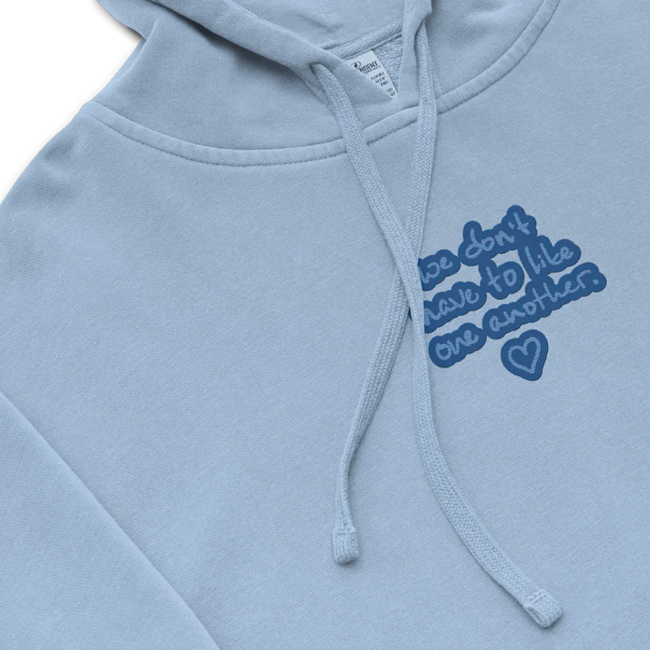 ONE ANOTHER (creek) embroidered pigment hoodie product image (1)