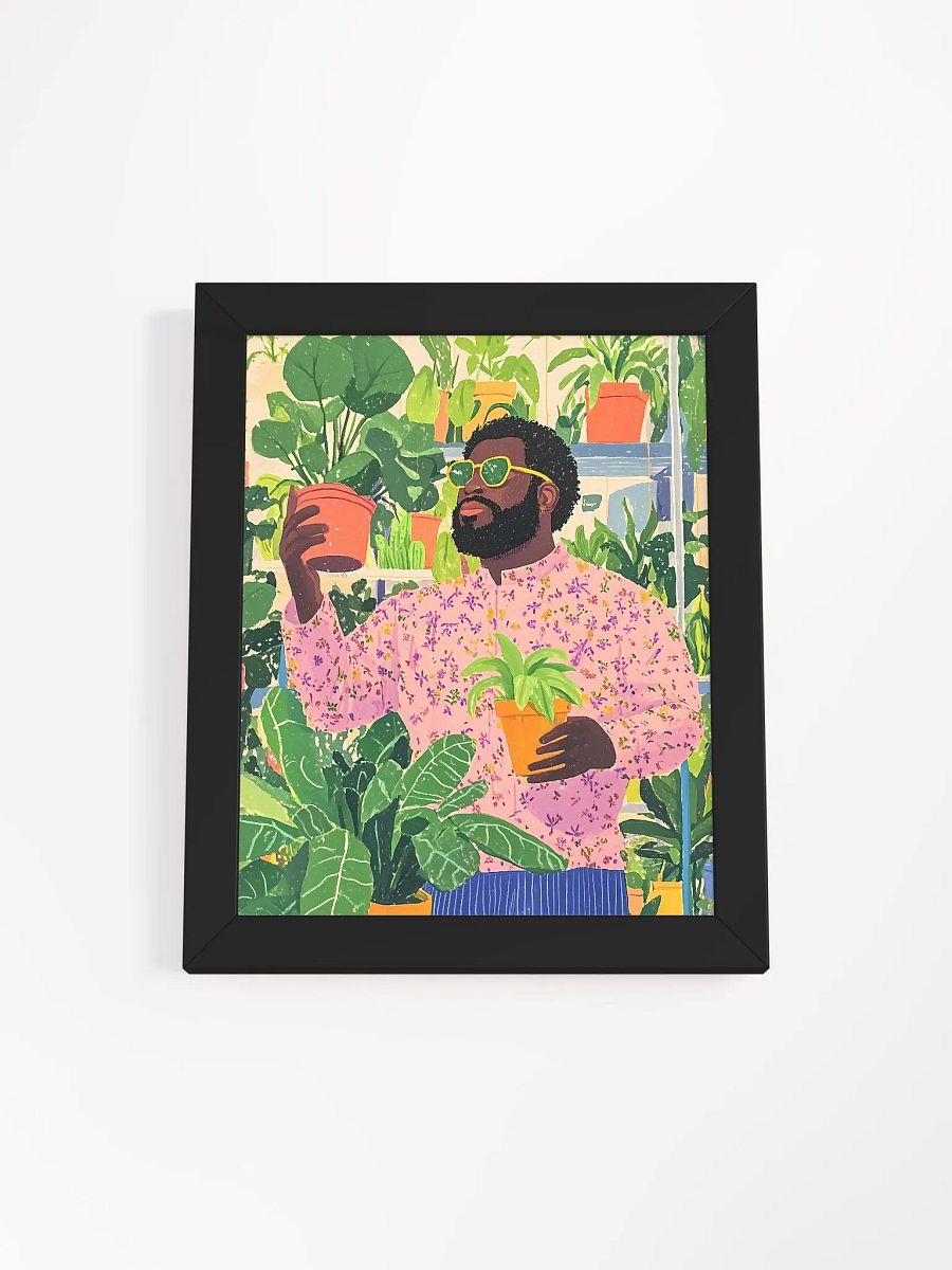 Botanical Stylish Black ManFramed Poster product image (10)