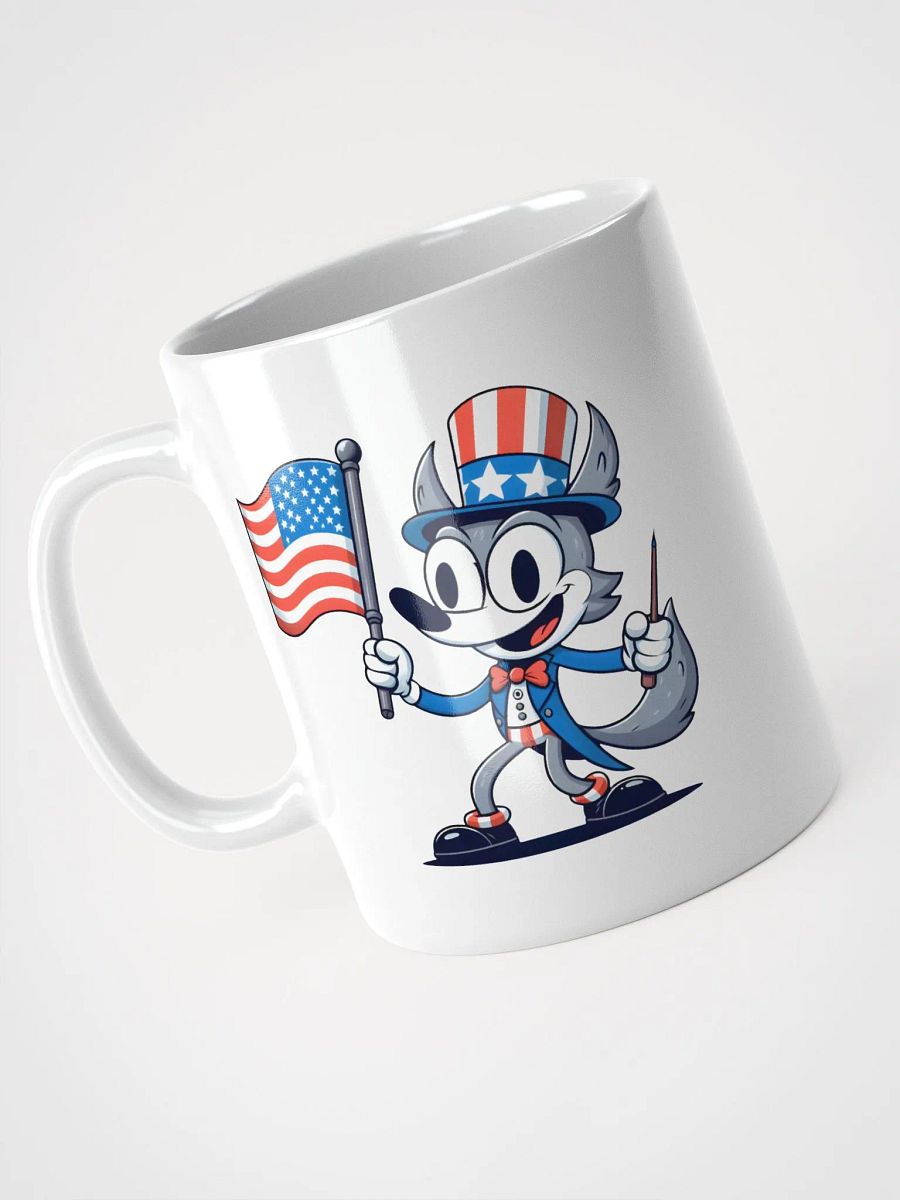 Patriotic Wolf Mug product image (3)