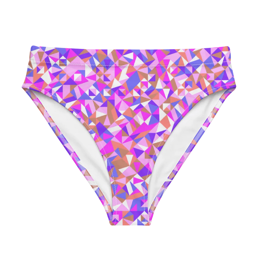 Colorful vector Pattern Design High Waisted Bikini Bottom - v2 product image (5)
