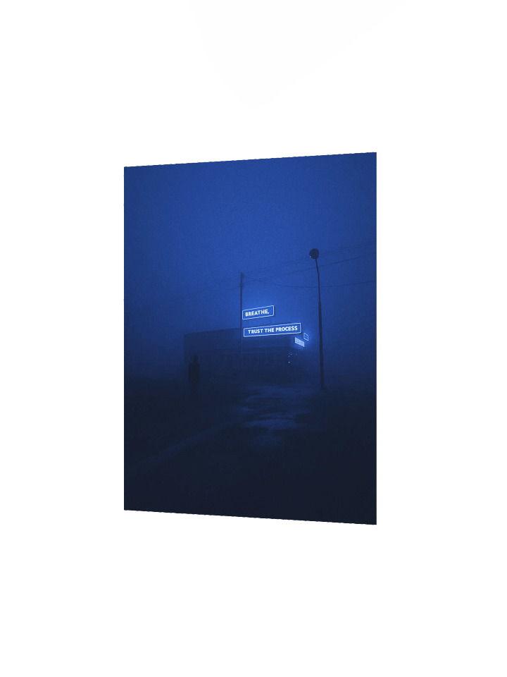"Breathe, trust the process" Matte Poster product image (8)