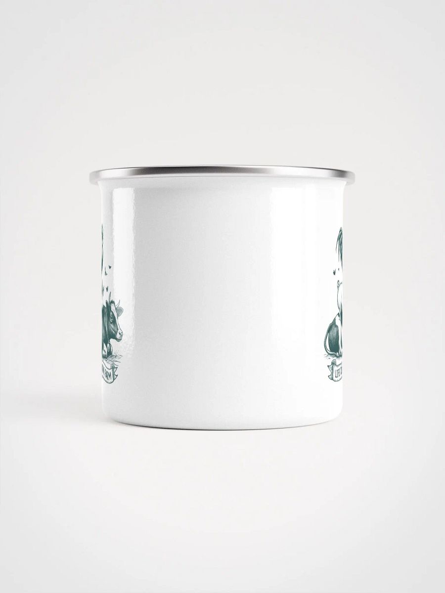 "Life is better on the farm 2" enamel Mug product image (4)