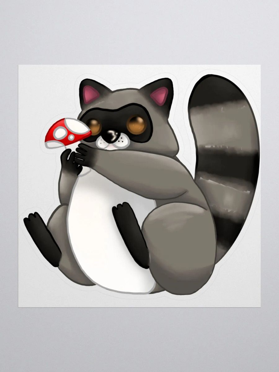 Cute Racoon sticker product image (1)
