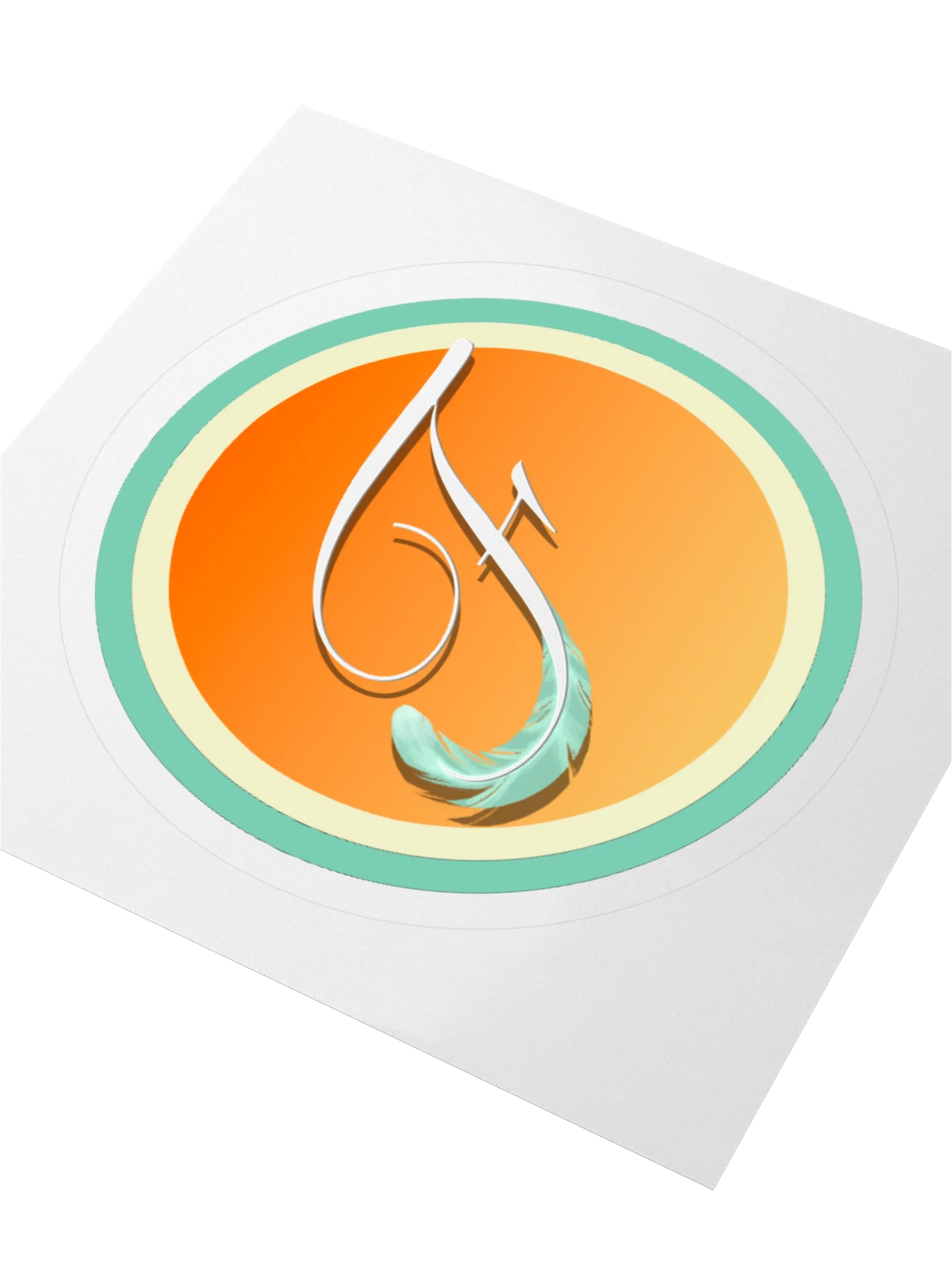 Feather Logo Sticker product image (3)