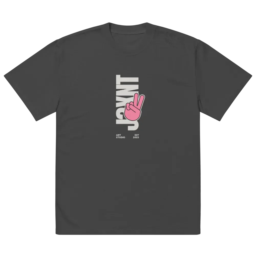 Peace Sign Graphic Oversized Tee product image (3)