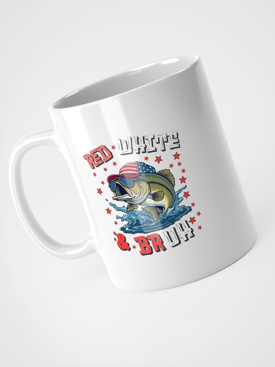 Red White And Bruh Fishing Patriotic Vibes Mug product image (2)
