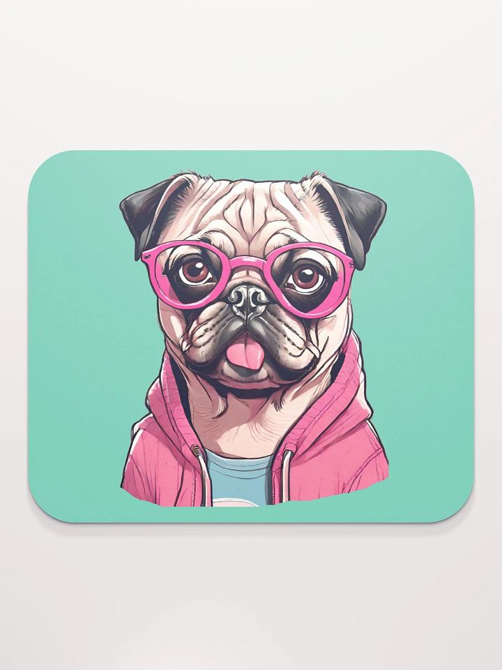 Geeky Pug Mouse Pad product image (1)