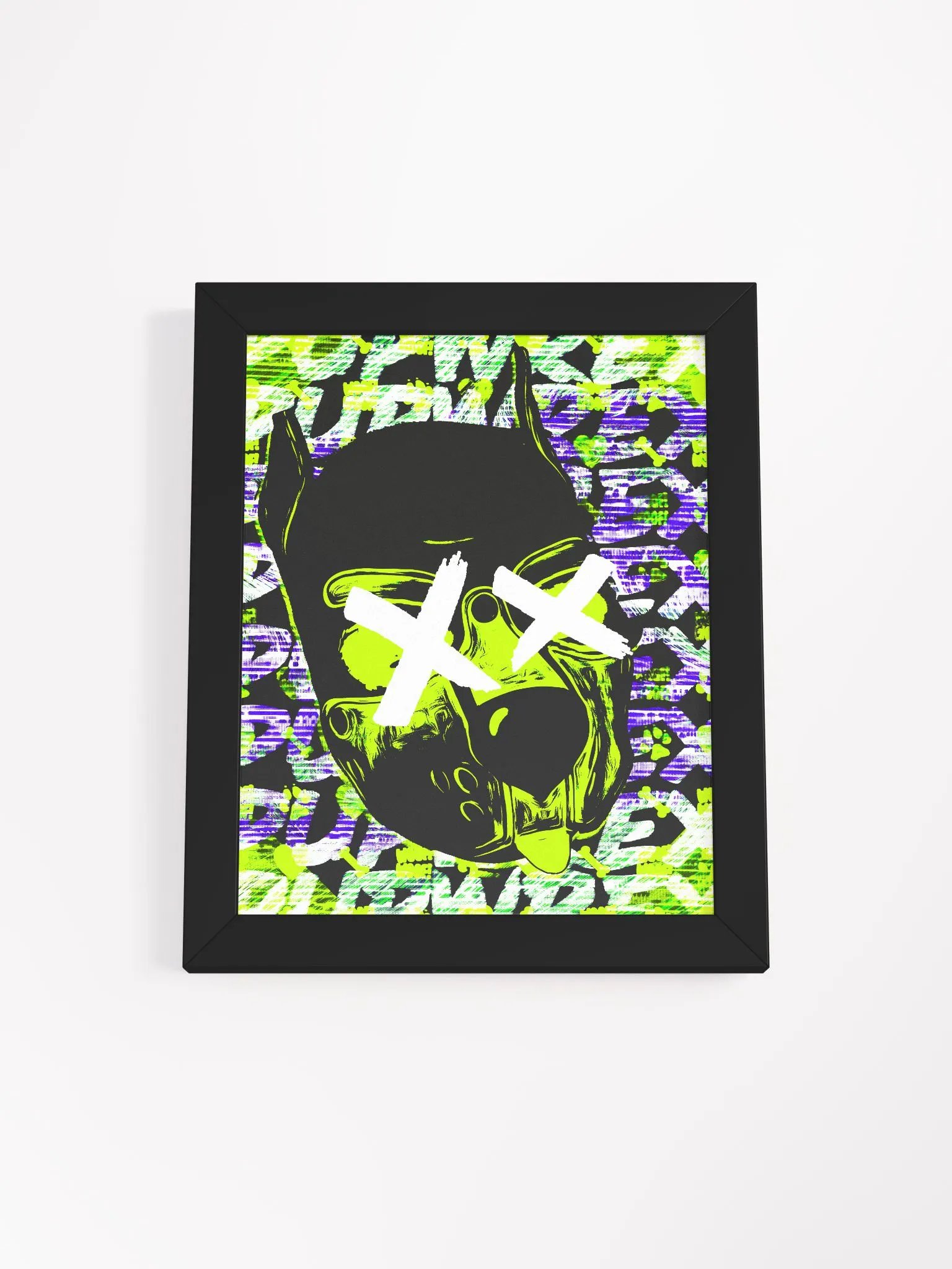 Killer Pup - Green - Framed Matte Poster product image (1)