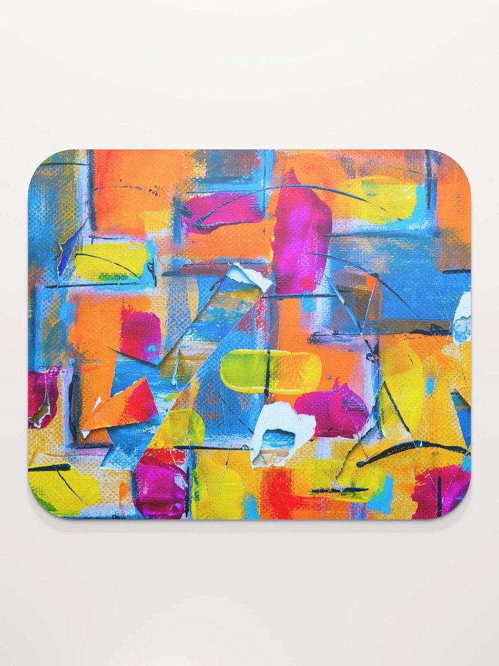 Vibrant Geometric Mouse Pad – Stylish, Smooth & Comfortable Desk Accessory product image (2)