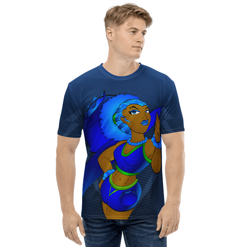 Dreamy Blue Berry Fantasy All-Over T-Shirt