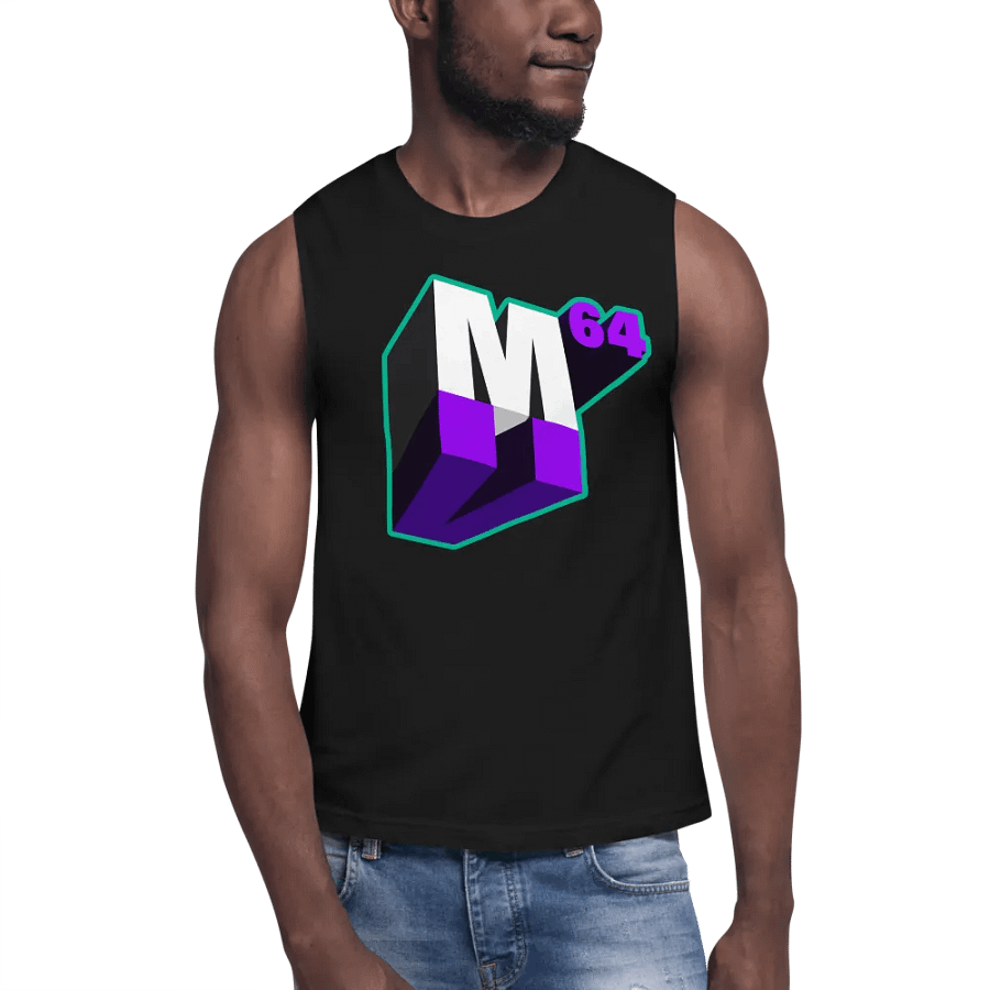 M64 Plays Logo Muscle Tank (Founding Member Edition) product image (6)