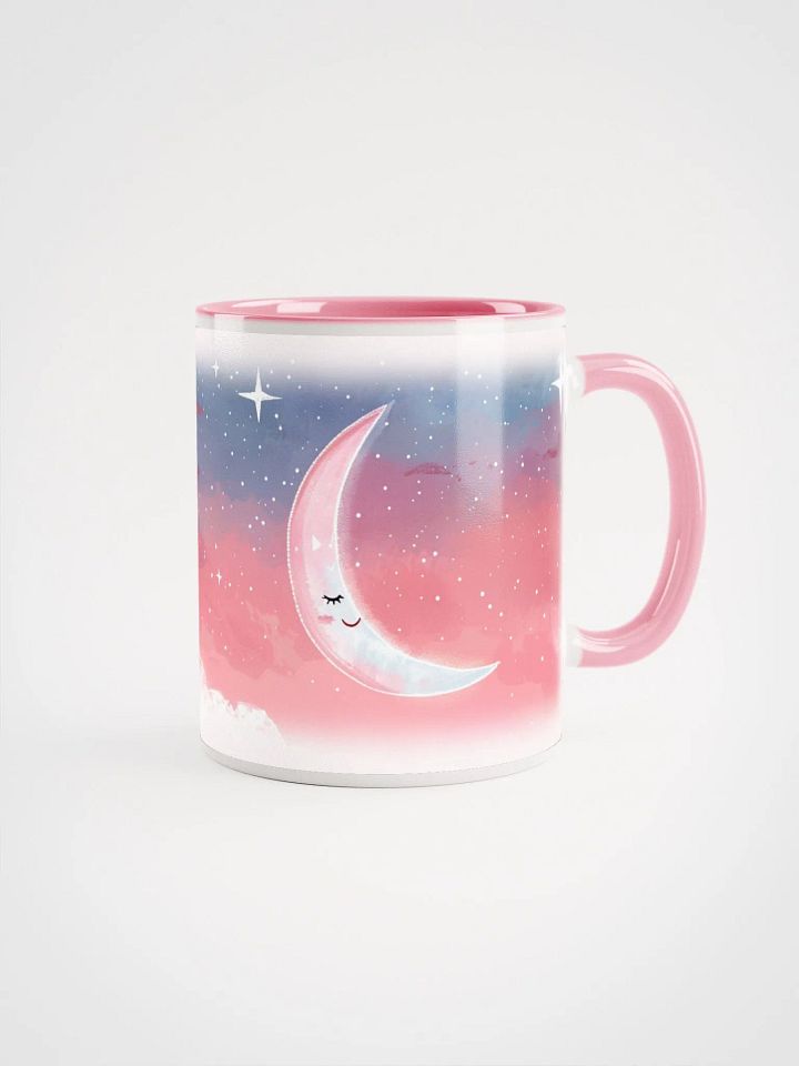 Moon In Pink Starry Sky Mug product image (1)